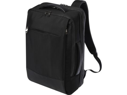 Расширяемый рюкзак Expedition Pro для ноутбука 17'' из переработанных материалов, черный